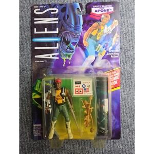 Vintage 1992 Kenner ALIENS‎ Space Marine SGT. APONE Action Figure Comic Book